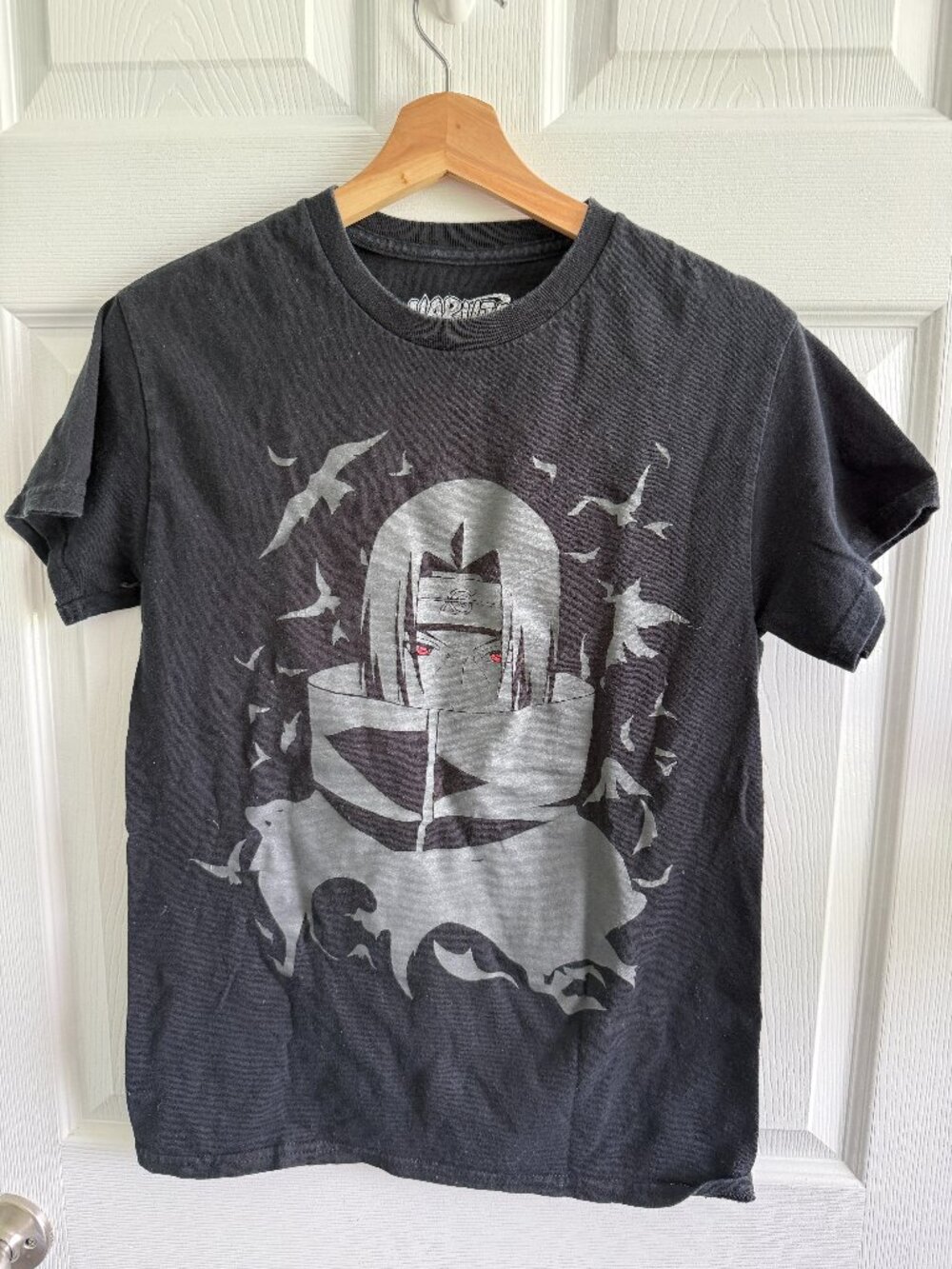 Red Eyes Itachi Uchiha Unisex Graphic Tee Shirt Size Small Naruto Anime